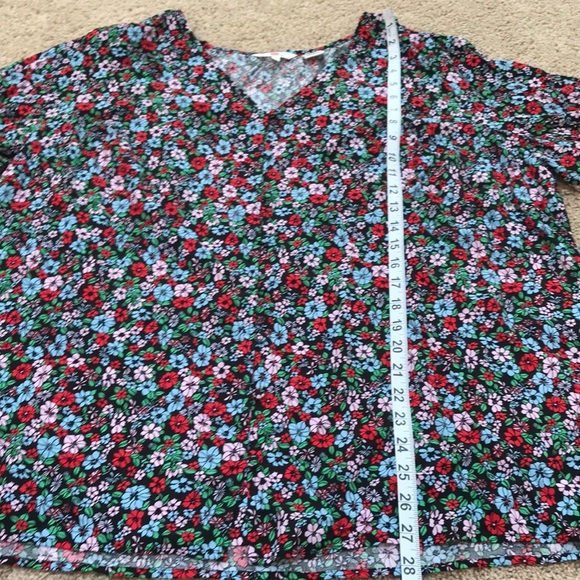 Levi’s 2X floral long sleeve front button blouse - Picture 6 of 12